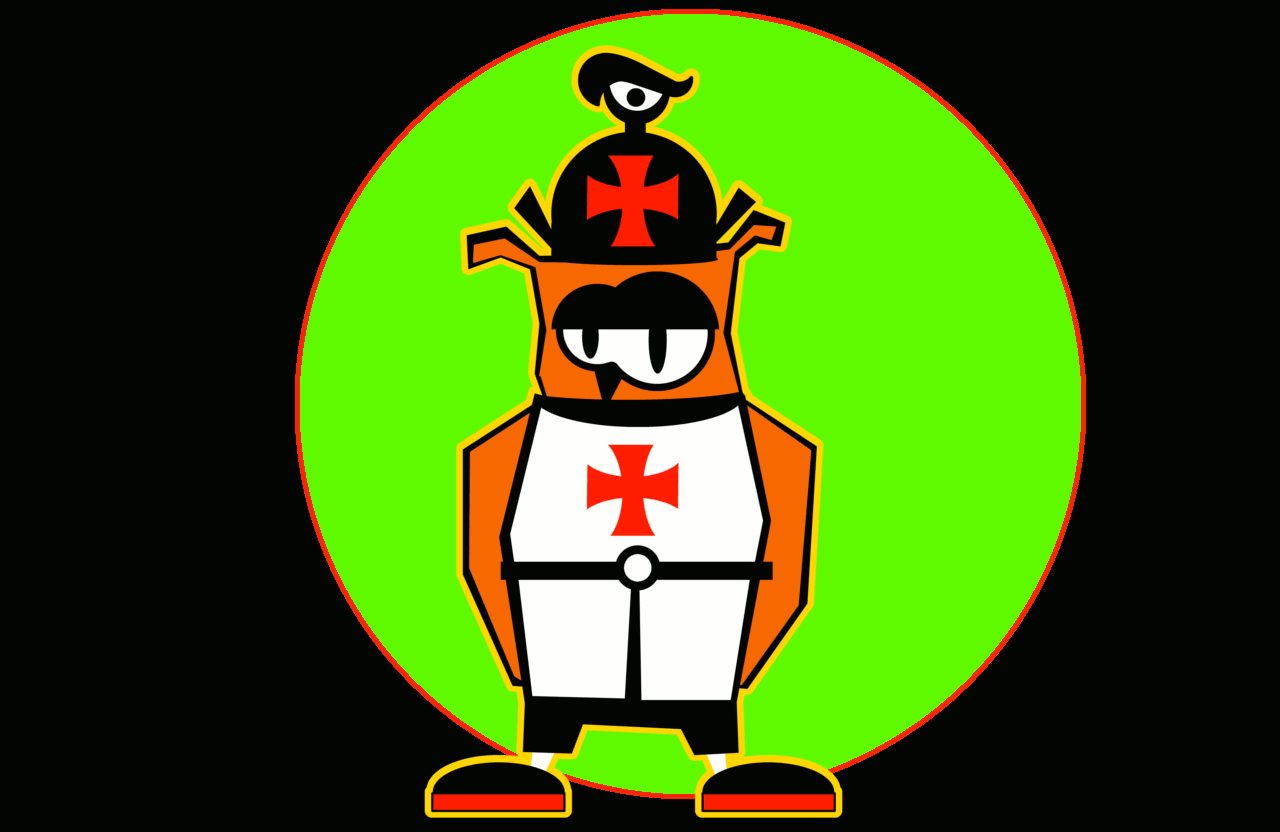 Animierte Templer Figur